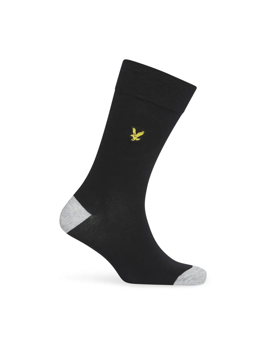 Lyle & Scott Uomo Confezione Da 5 Calzini Graham Premium, Black/Multi