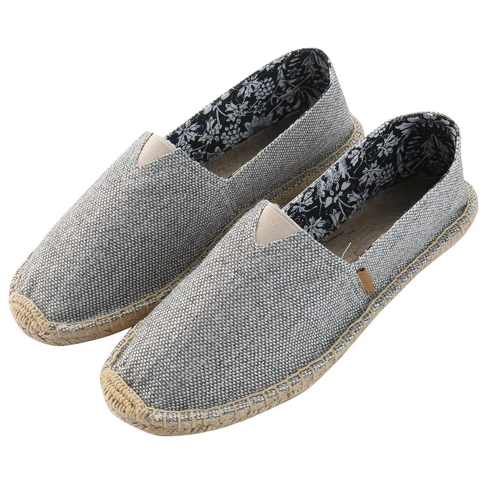 Uomo Classico Tessuto Naturale Slip-on Espadrillas