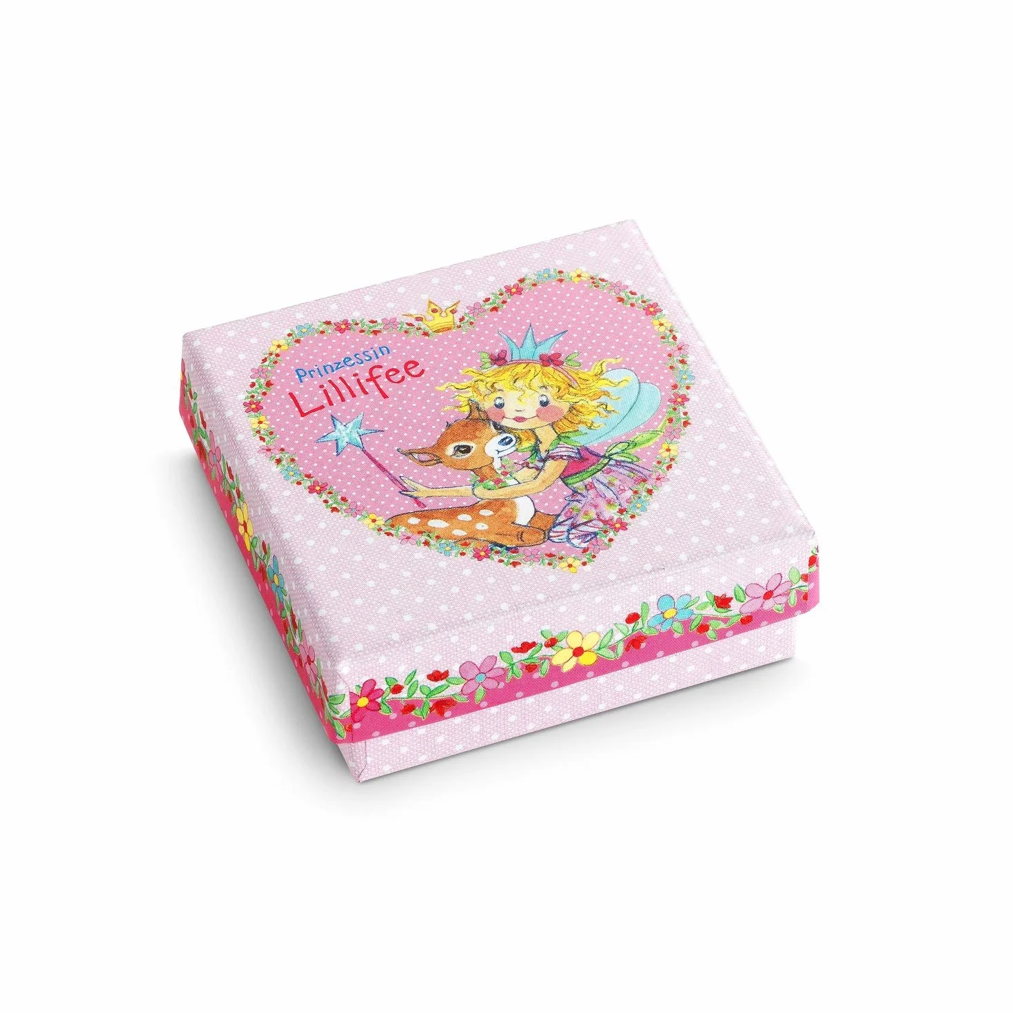 Prinzessin Lillifee Anello in argento sterling 925 per bambine, con Preciosa, argento, fornito in confezione regalo per gioielli