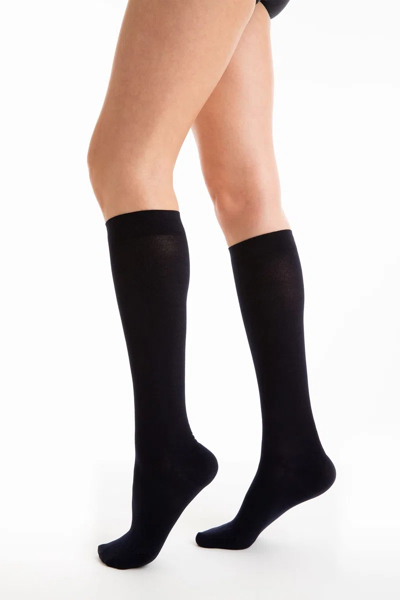 Relaxsan 815 - Gambaletti Compressione Graduata 18-22 mmHg per Uomo Donna, Calze Elastiche in Cotone Leggero