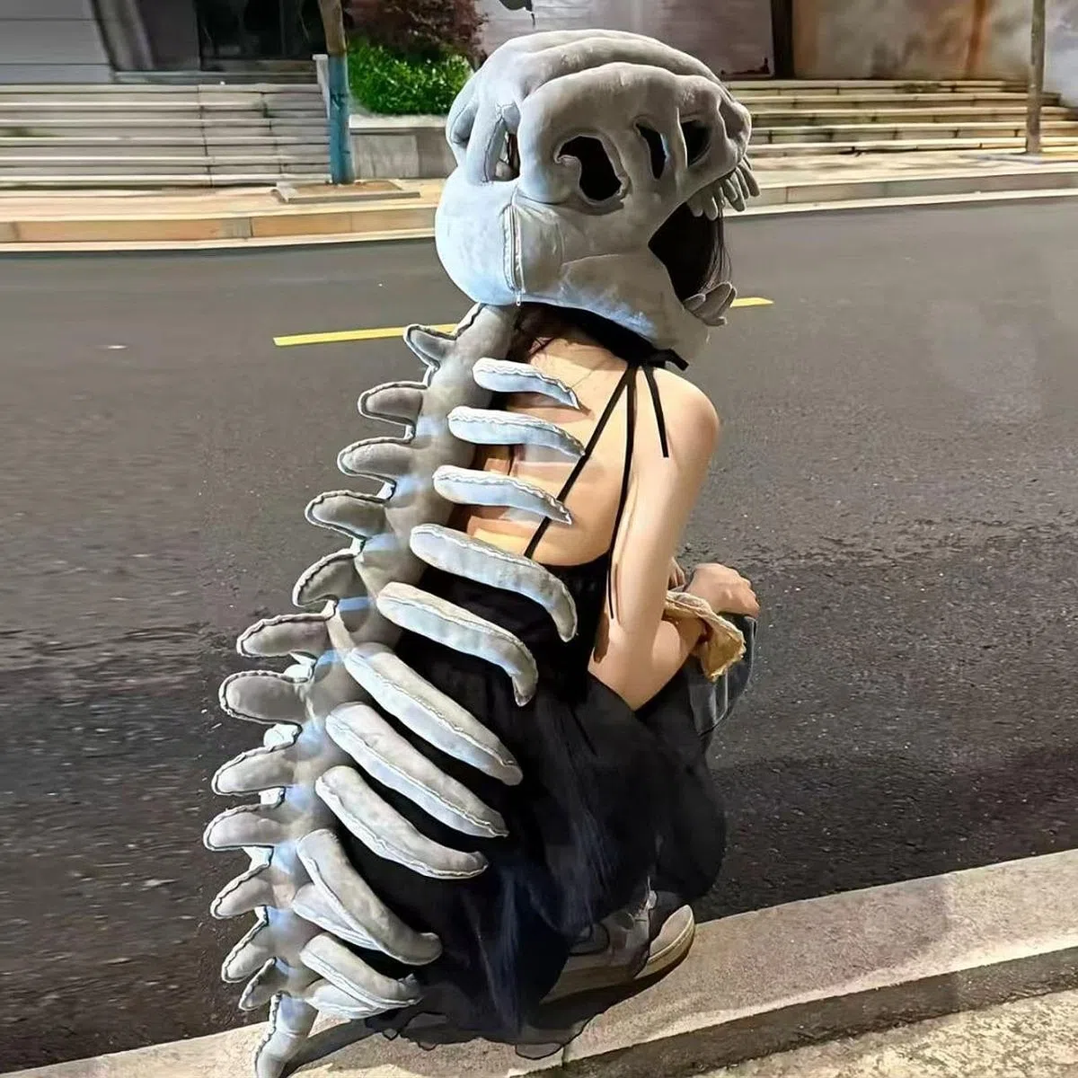 Baoblaze Costume Da Scheletro 3D di Dinosauro per Halloween, Accessori per Cosplay, Realistico, Gioco di Ruolo, a Tema per Travestimenti Natalizi