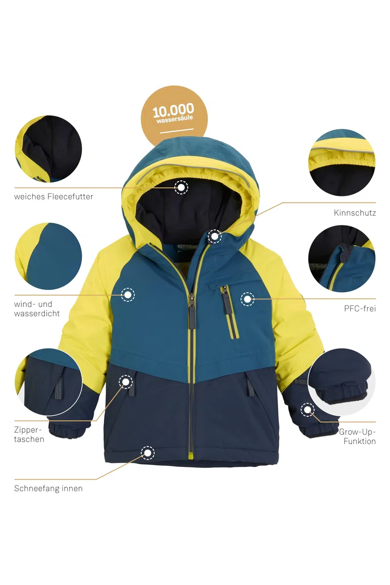 first instinct by killtec Fisw 38 Mns Ski Jckt Giacca da sci impermeabile/giacca funzionale con cappuccio e ghetta antineve Unisex - Adulto
