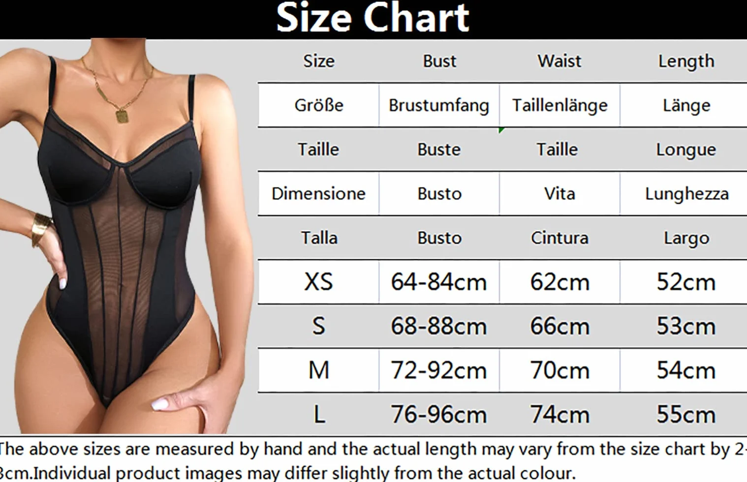 Body da Donna Sexy Spaghetti Cinturino Mesh Bodysuit Patchwork a Rete Trasparente Jumpsuits Senza Maniche Elasticizzato Aderente Going Out Leotard Top