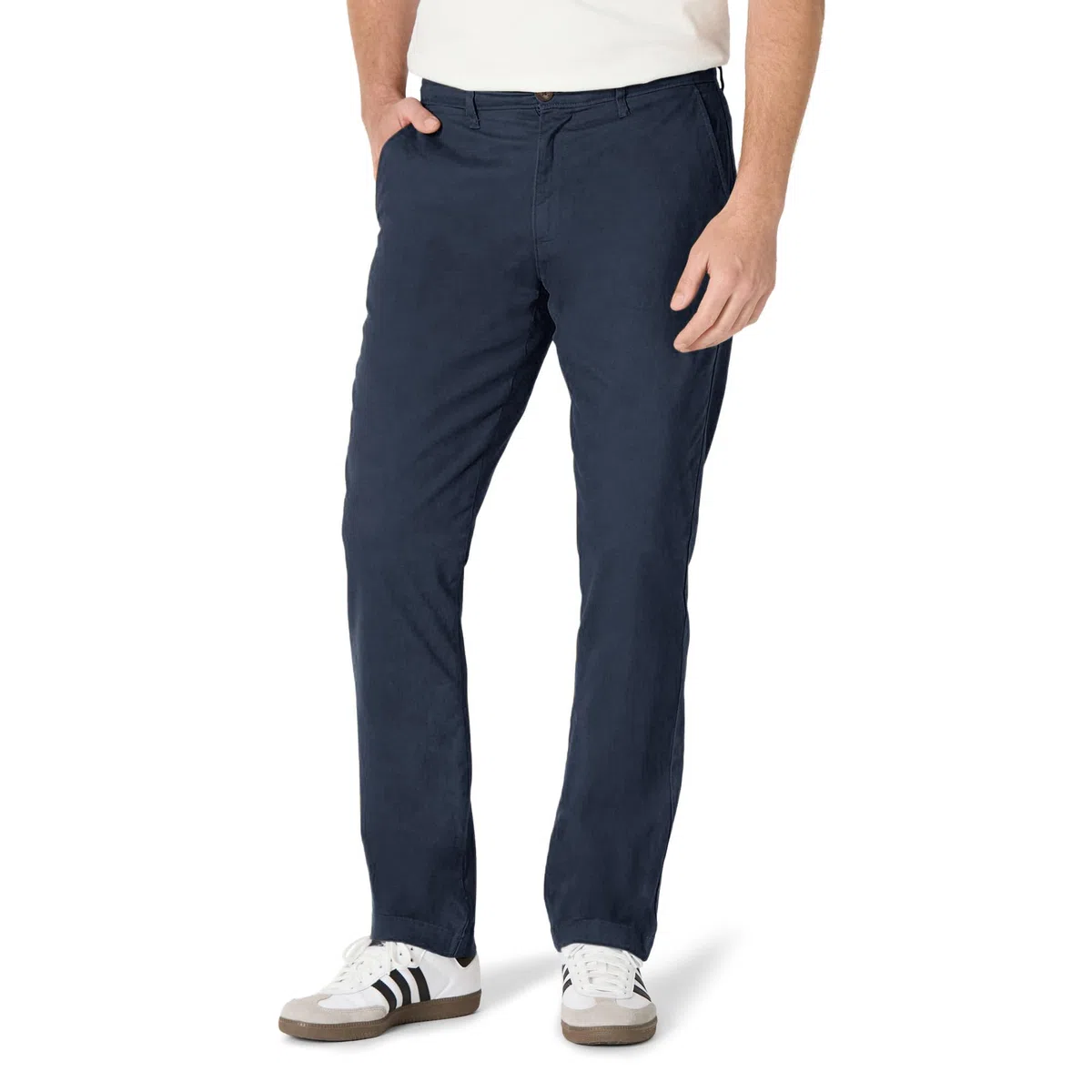 Amazon Essentials Pantaloni Chino Elasticizzati Comodi Effetto Slavato, Vestibilità Atletica Uomo