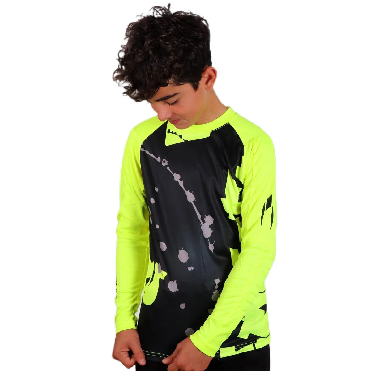Ho Soccer Graffiti Daring Lime T-Shirt Unisex - Bambini e Ragazzi (Pacco da 1)