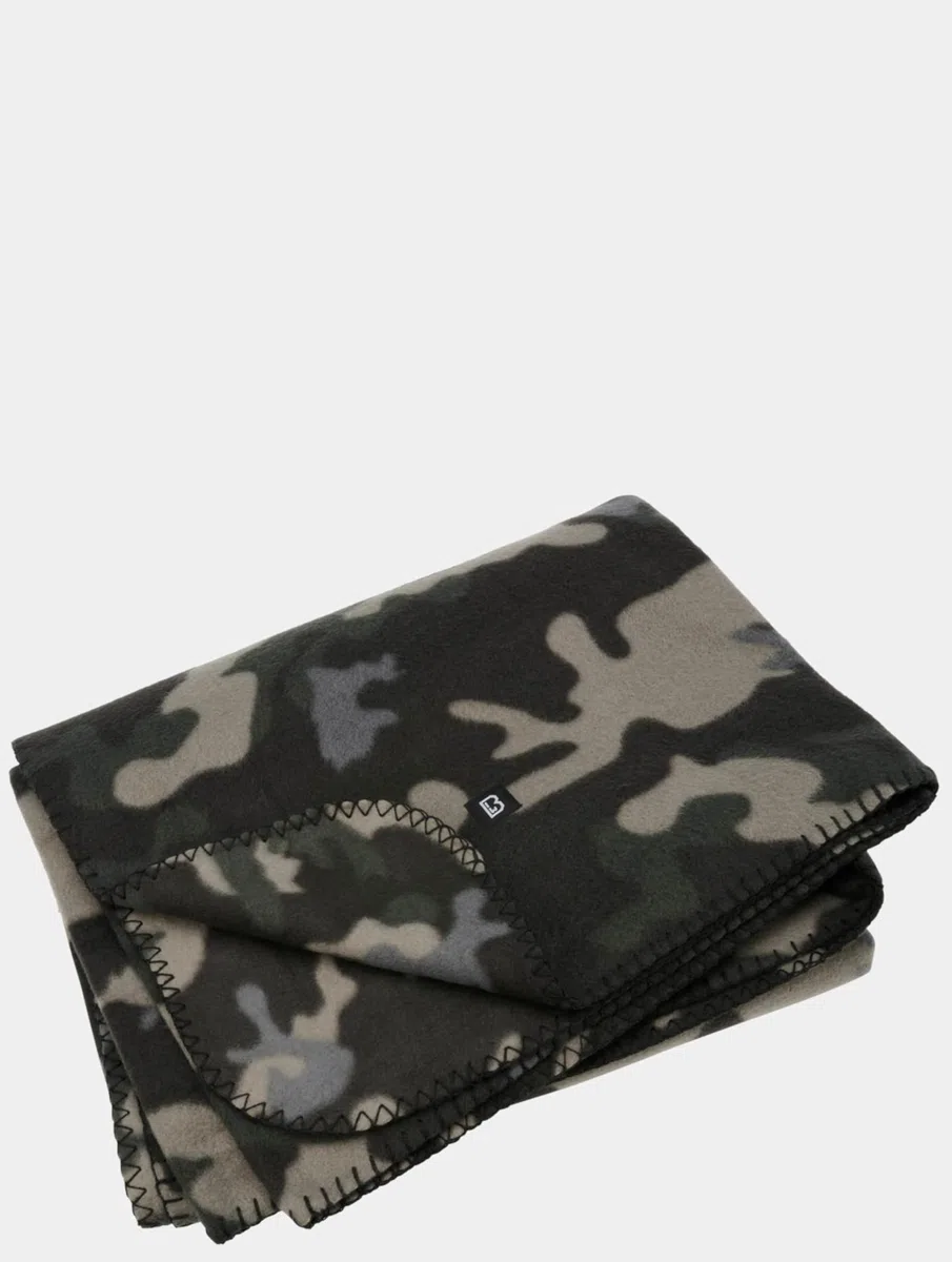 Brandit Fleece Blanket, darkcamo, OS