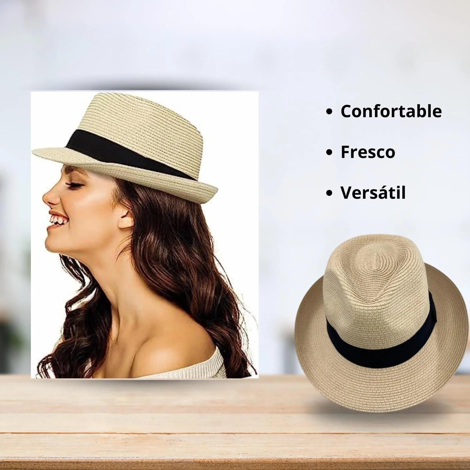Carnavalife Cappello Panama Unisex Cappello Paglia Cappello Donne e Uomini Cappello Tesa Corta Cappello Estate Cappello Protezione Sole UPF 50+ Cappello Spiaggia Fedora
