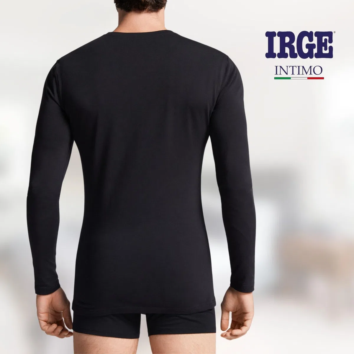 Intimitaly Irge Maglia Termica Uomo Manica Lunga (Pacco da 2) in Caldo Cotone Interlock
