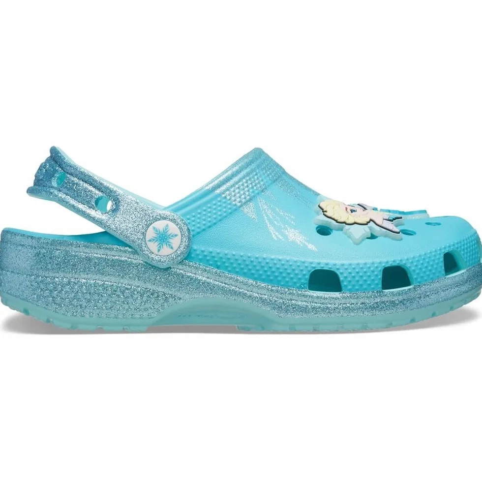 Crocs Frozen Elsa Classic Clog K, Zoccoli Unisex - Bambini e Ragazzi