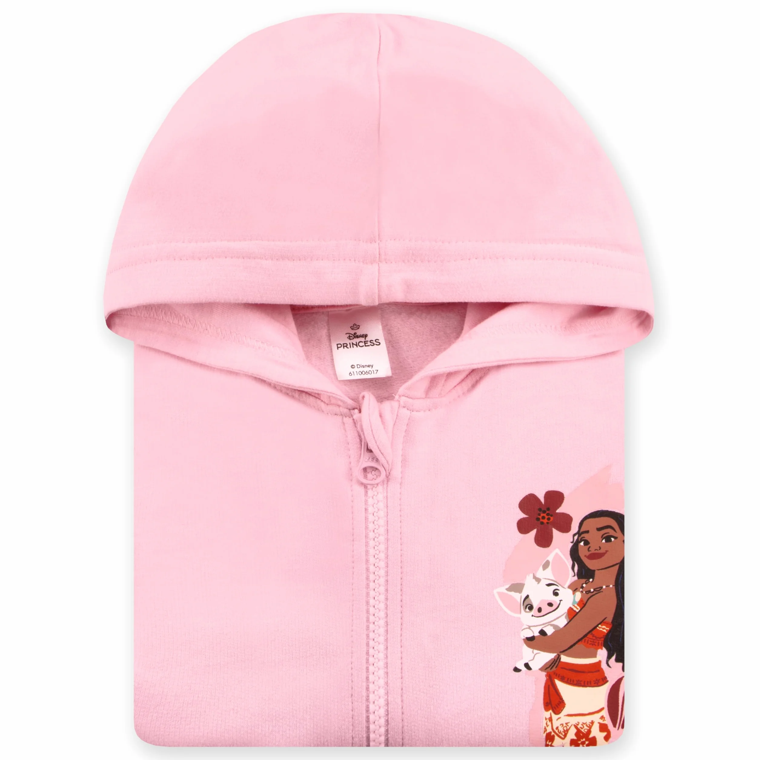 Disney Felpa Ragazza Oceania, Abbigliamento Ragazza con Cerniera, Felpa Zip Moana, Abbigliamento Bambina Cotone
