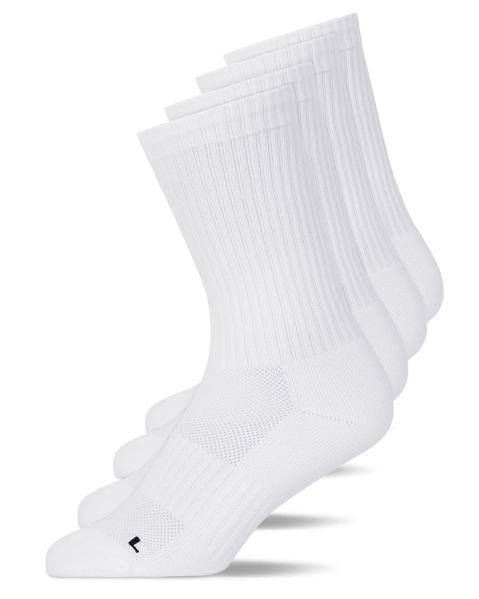 Snocks 4 Paia di Calzini Running per Uomo e Donna in Cotone Organico - Calze Sportive Unisex - Calzini Palestra Donna Uomo Antivesciche e Antiscivolo per Padel, Crossfit, Basket - Taglia 35-50