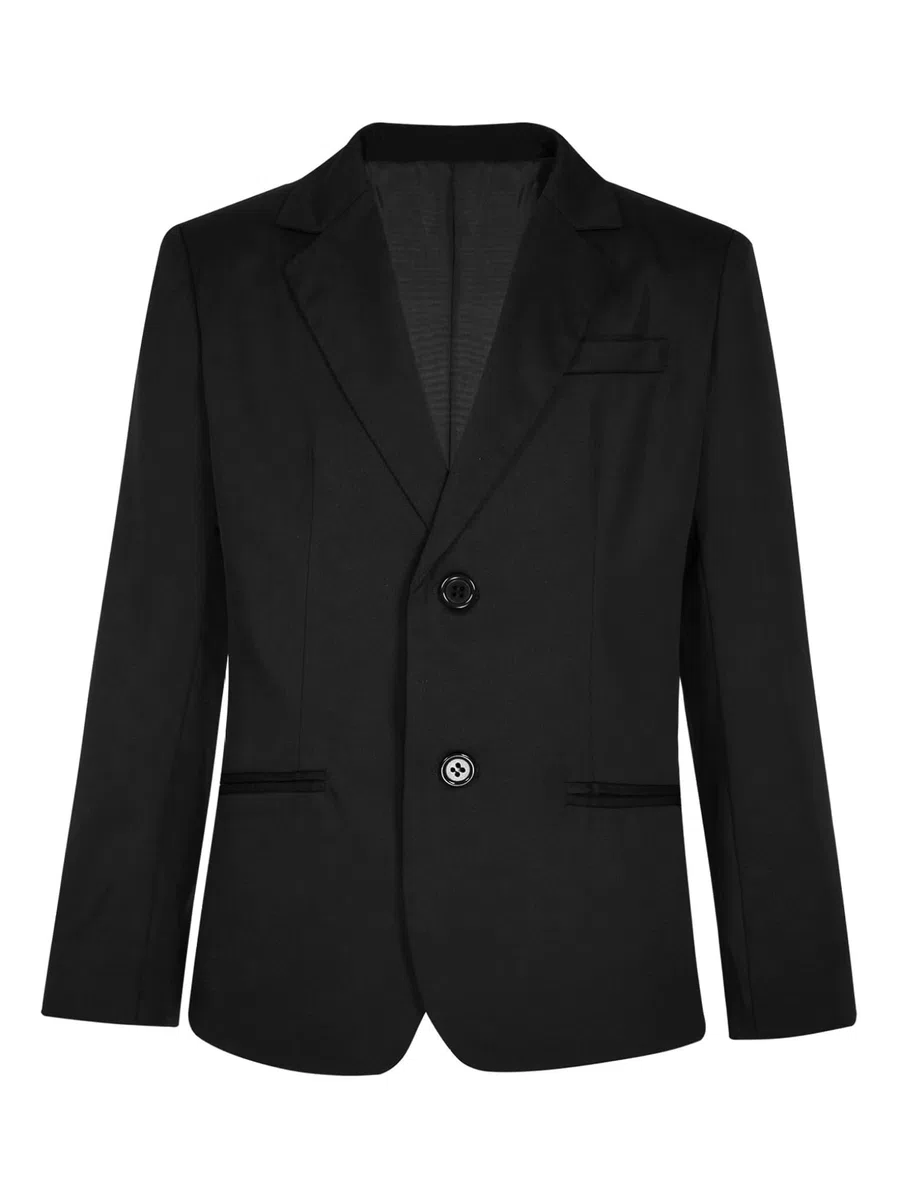 Mufeng Blazer da Bambino Slim Fit con Bottone Jacket Giacca Elegante Formale Giacca da Cerimonia Tuxedo Abito da Sposa Smoking Classico Gentleman Cappotti