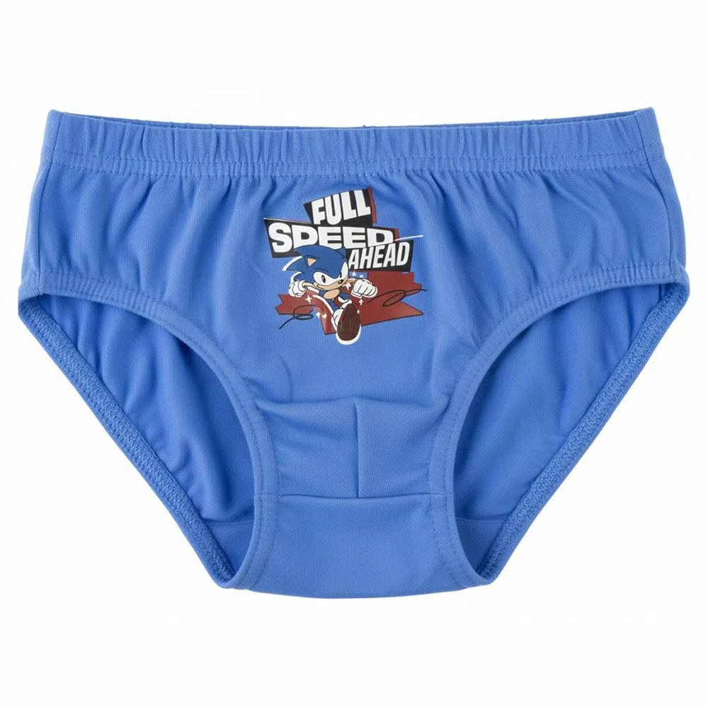 CERDÁ Life's Little Moments Pack Calzoncillos Single Jersey Neceser Sonic Niño – Pack Calzoncillos Single Jersey Neceser Sonic Boxer a Pantaloncino Unisex - Bambini e Ragazzi (Pacco da 6)