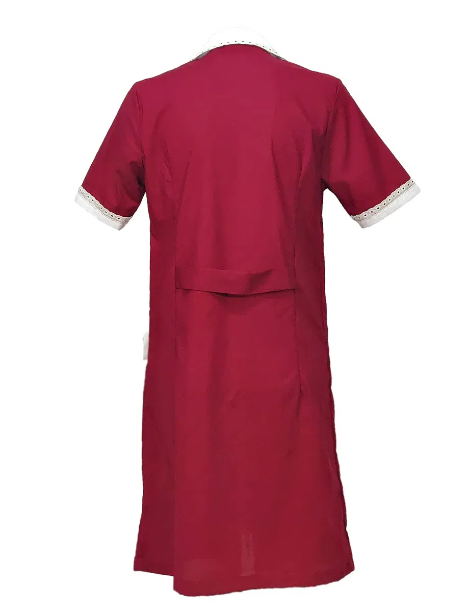 fratelliditalia.org Camice Grembiule Donna Cameriera Domestica Pulizie Lavoro Mezze Maniche Corte