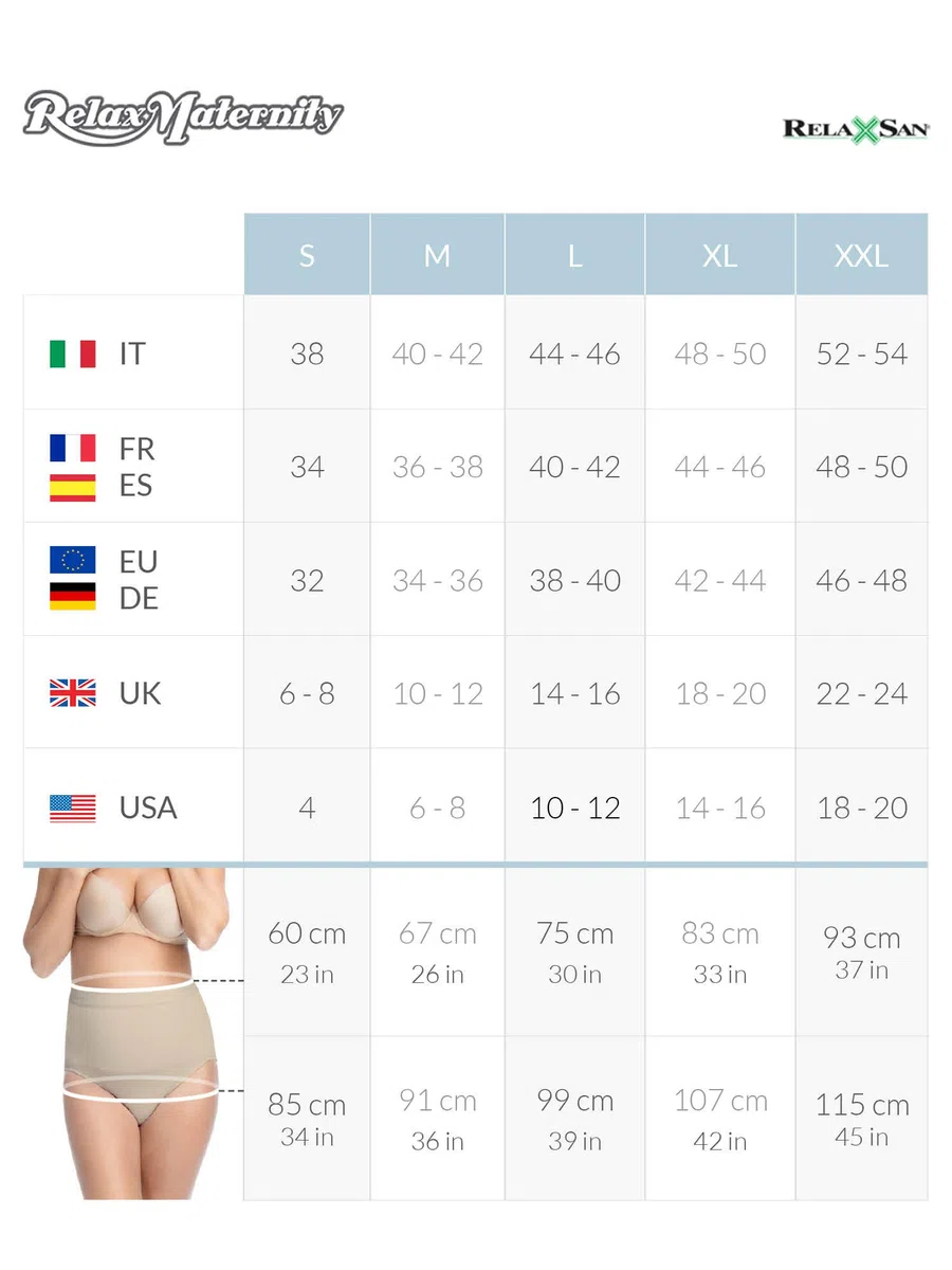 RelaxMaternity 5200 Slip Post Parto Contenitivo Cotone Modellante Pancia