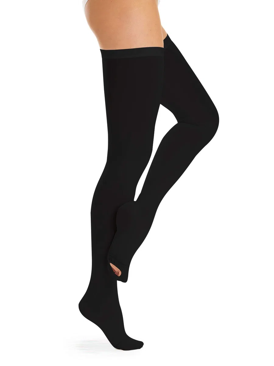 Relaxsan Antitrombo M2370A calze autoreggenti per degenza con punta ispezionabile antiembolismo K1 compressione graduata 18-23 mmHg