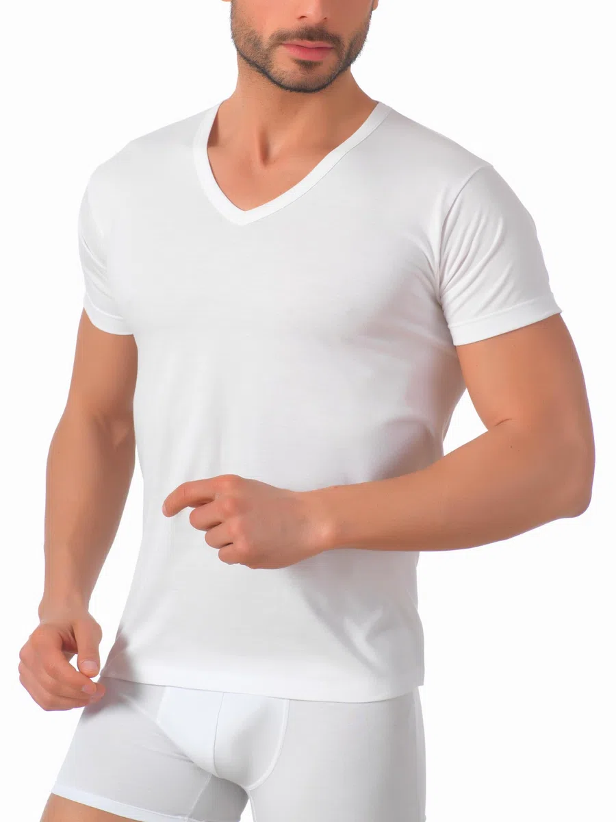 Liabel 3 Pz Maglietta Uomo Intima Cotone 100% ComfortFit | Morbidezza e Traspirabilità | T Shirt Uomo Ideale per Tutte Le attività