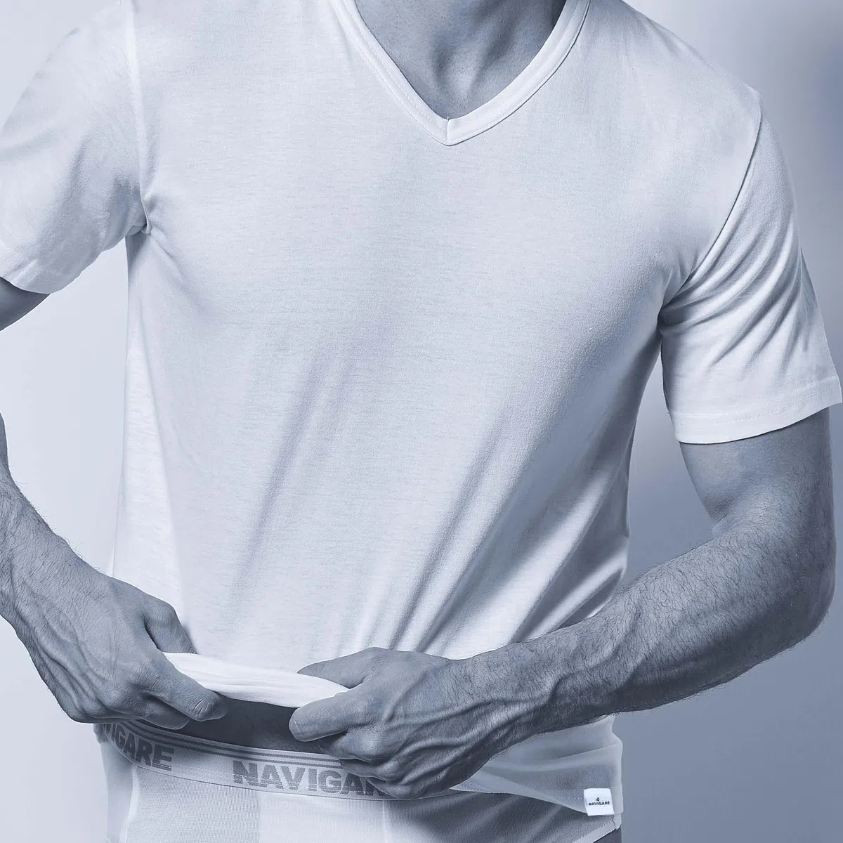Navigare T-Shirt Canotta in 100% Cotone, Confezione da 2-4 Pezzi, Limited Edition for Azzeta