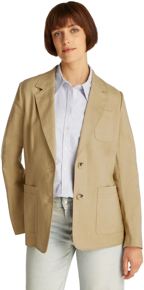 Tommy Hilfiger Donna Blazer Linen Regular Monopetto
