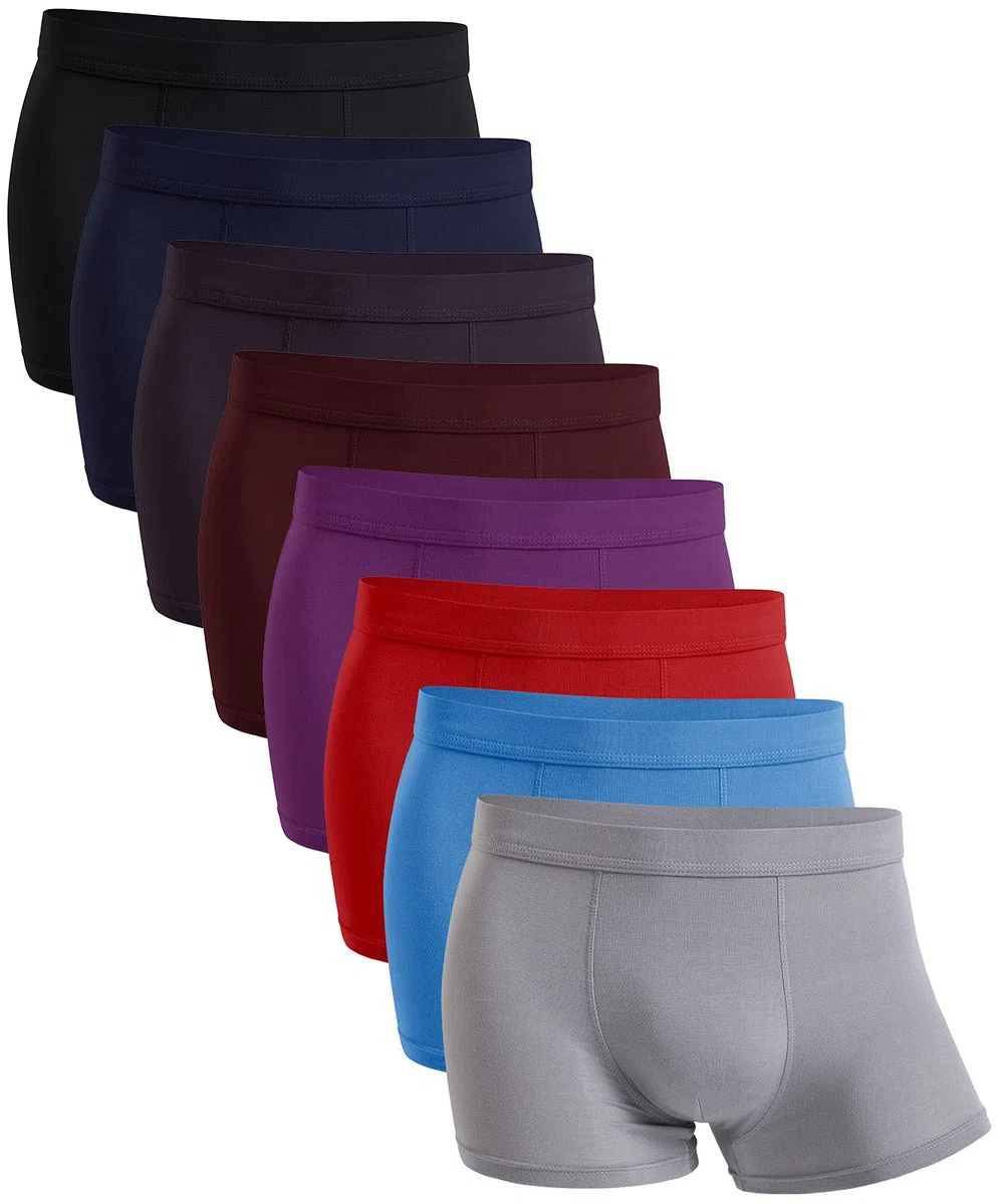 YOULEHE Boxer da uomo in morbido bambù, traspirante, confezione multipla