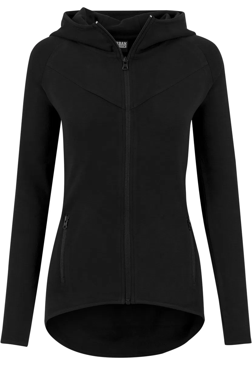 Urban Classics Damen Ladies Athletic Interlock Zip Hoody