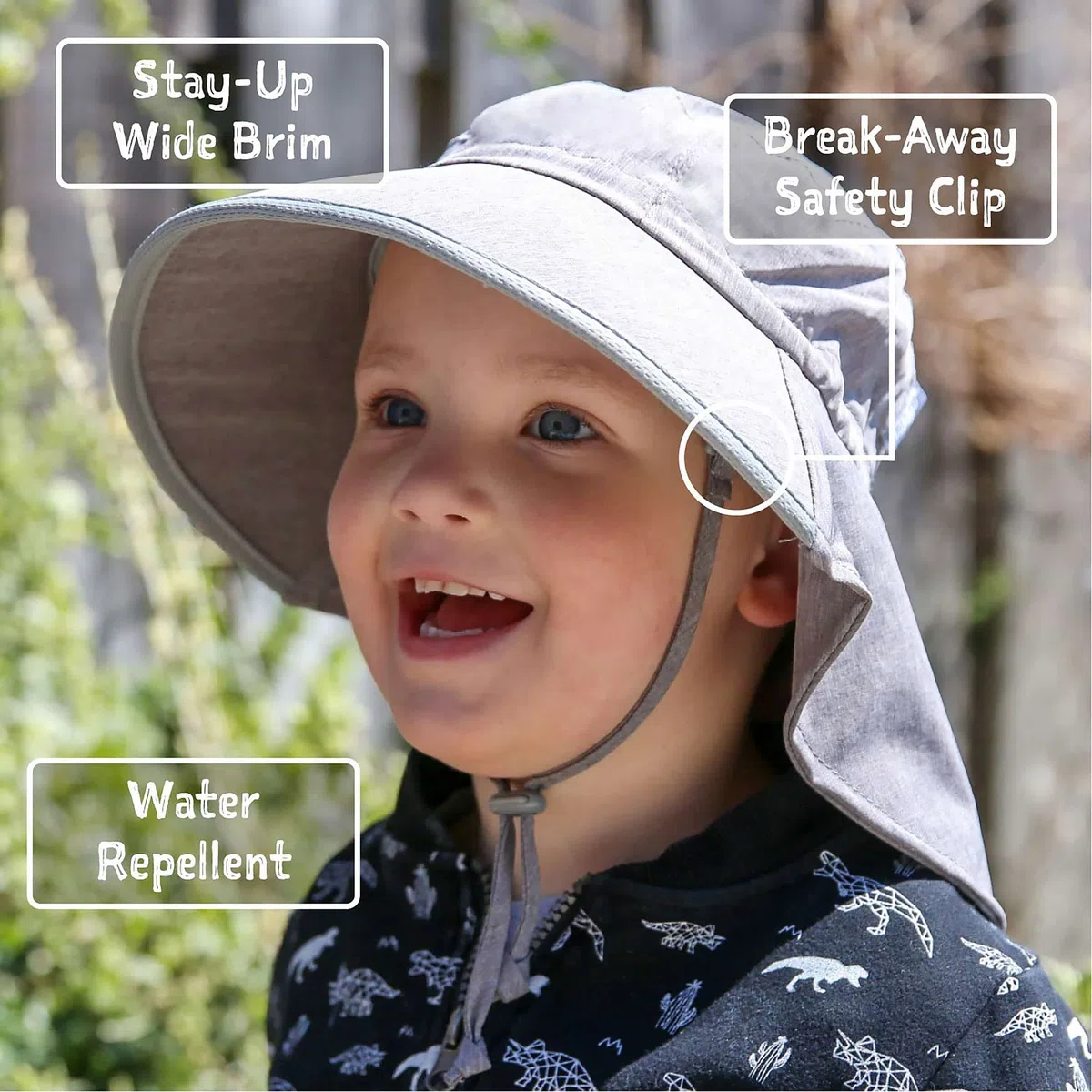 Jan & Jul Neck-Flap Sun Protective Play-Hat 50+ UPF Drawstring Adjustable