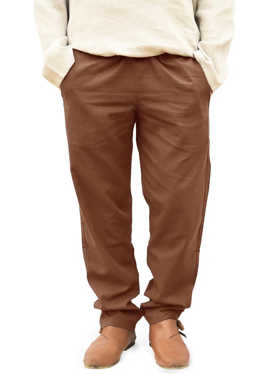 Runcati Pantaloni medievali da uomo vichinghi, rinascimentali, da pirata, per cosplay, costume steampunk, in lino, tinta unita, da spiaggia, per il tempo libero, leggeri e vintage