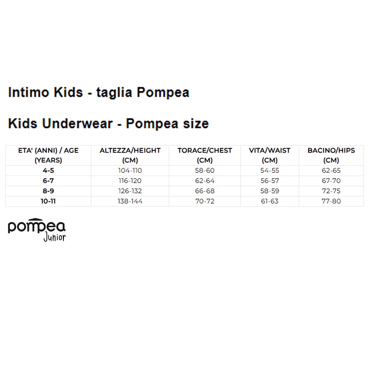 POMPEA Slip Boy Elast. Intimo Bambini e Ragazzi (Pacco da 6)