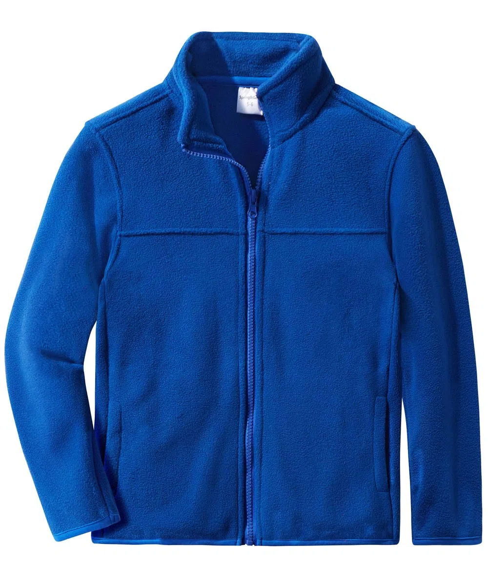 Spring&Gege Ragazzi Giacca in Pile Polare con cerniera Fleece Jacket per Bambini