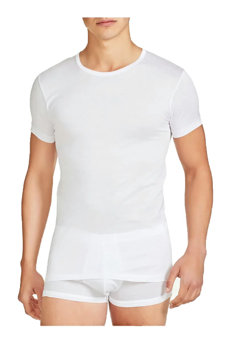 Liabel Maglietta Intima Uomo Felpata 3-6 Pezzi Girocollo Maglia Uomo in Caldo Cotone Pettinato, Maglia Intima Uomo Invernale 3868G