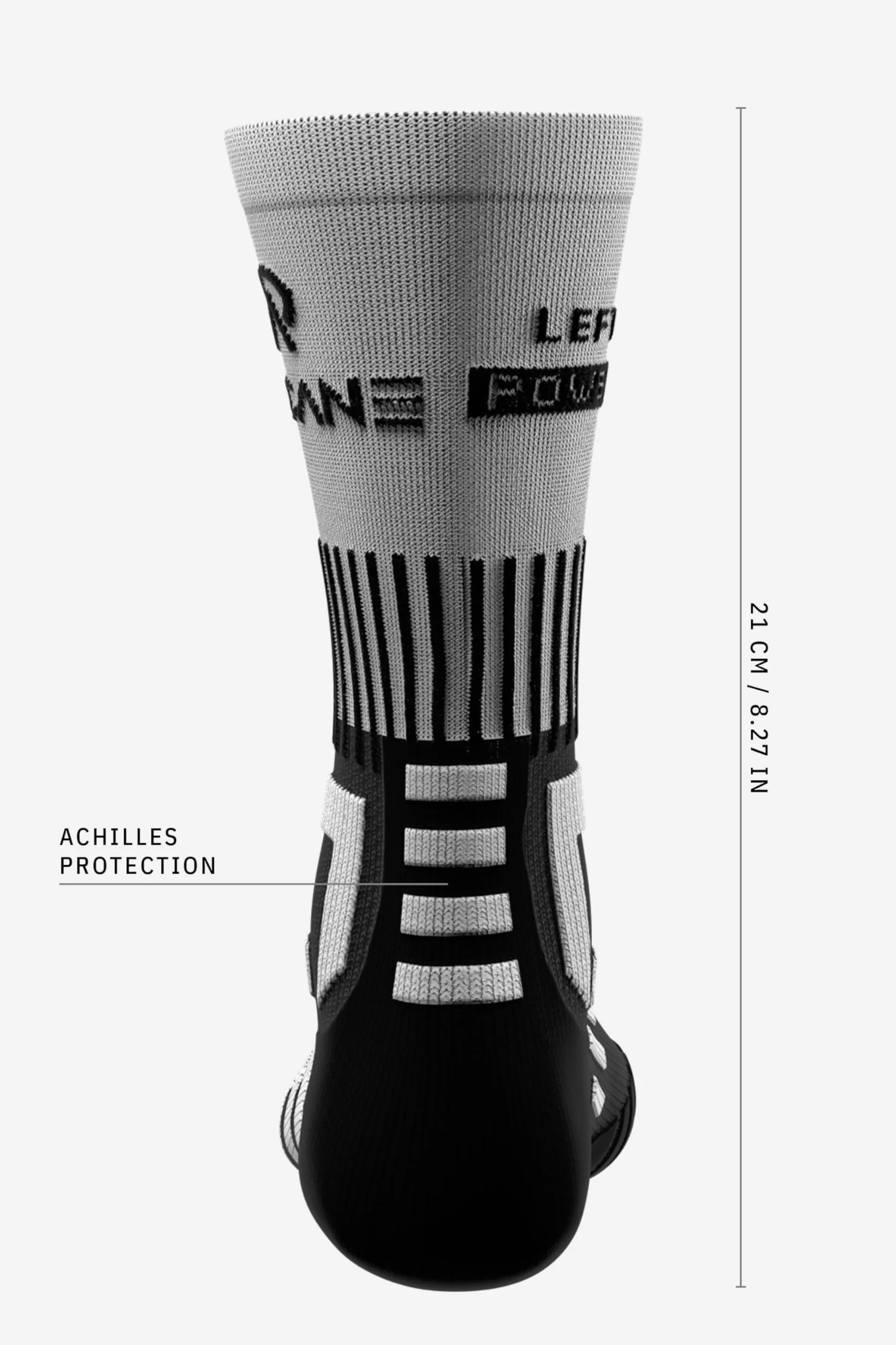 Powerlight - Calzini da hockey su ghiaccio, ultra leggeri, ad asciugatura rapida, senza cuciture, con protezione contro i lacci e vestibilità perfetta sul pattino, colore: Nero