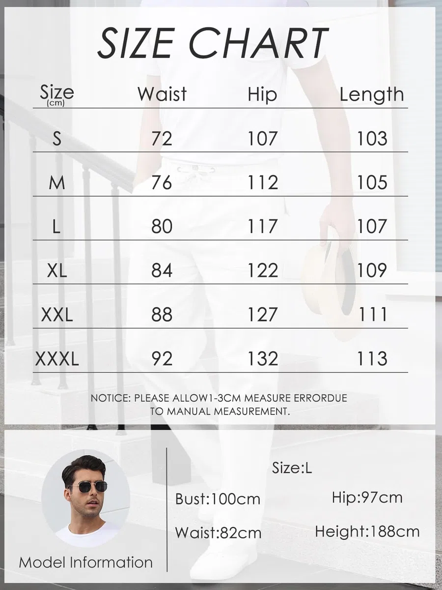 Pantaloni Uomo Estivi Pantaloni in Lino Pantaloni Uomo Estivi Leggeri Pantalone Larghi per Il Tempo Libero con Tasche, Elastico in Vita e Coulisse