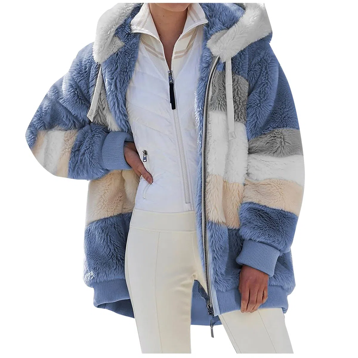 TOFOTL Autunnali Felpa Donna con Cappuccio E Zip Maglia Allattamento Donna Maglione Autunno Ricamo Abbigliamento Cappotto Eleganti Tasche
