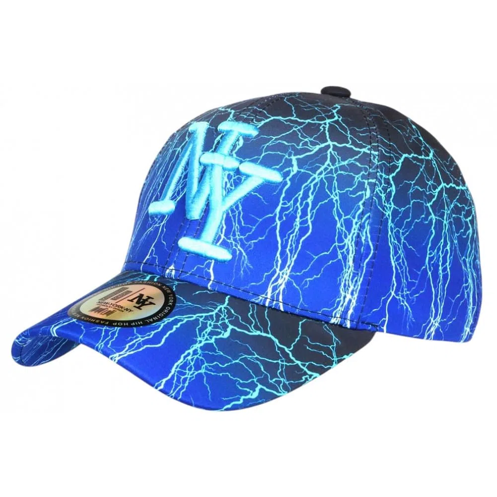 Hip Hop Honour Eklyr NY Baseball 7-12 anni - Taglia unica - Colore: Blu - Ragazzo, blu, taglia unica