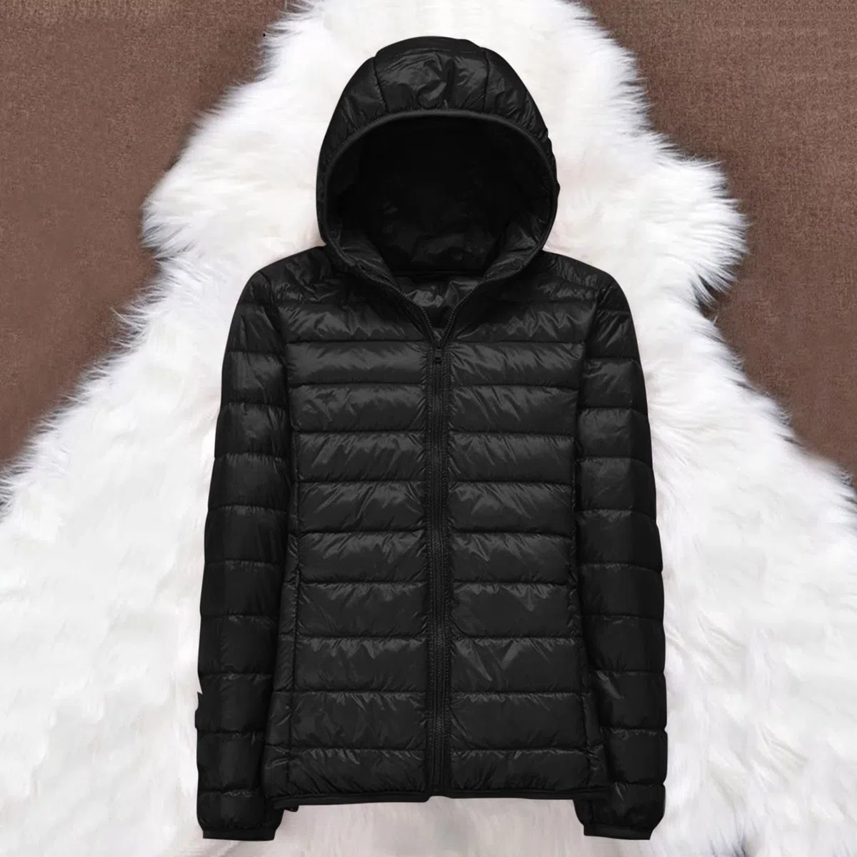 Giacca Donna Trapuntino Leggeri Piumino 100 Grammi Ripiegabile Imbottito Piumini con Cappuccio Invernale Antivento Taglie Forti Cappotto da Donna Mezza Stagione Antivento Giacconi Imbottiti Slim
