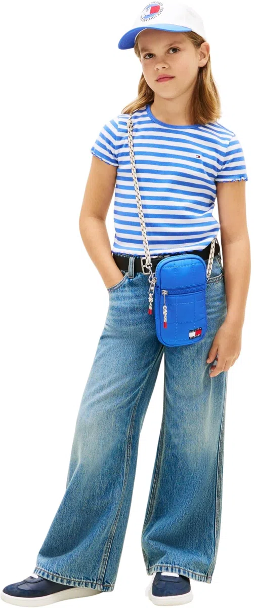 Tommy Hilfiger Essential Rib Top SS Kg0kg08590 Altri Top Bambine e Ragazze (Pacco da 1)