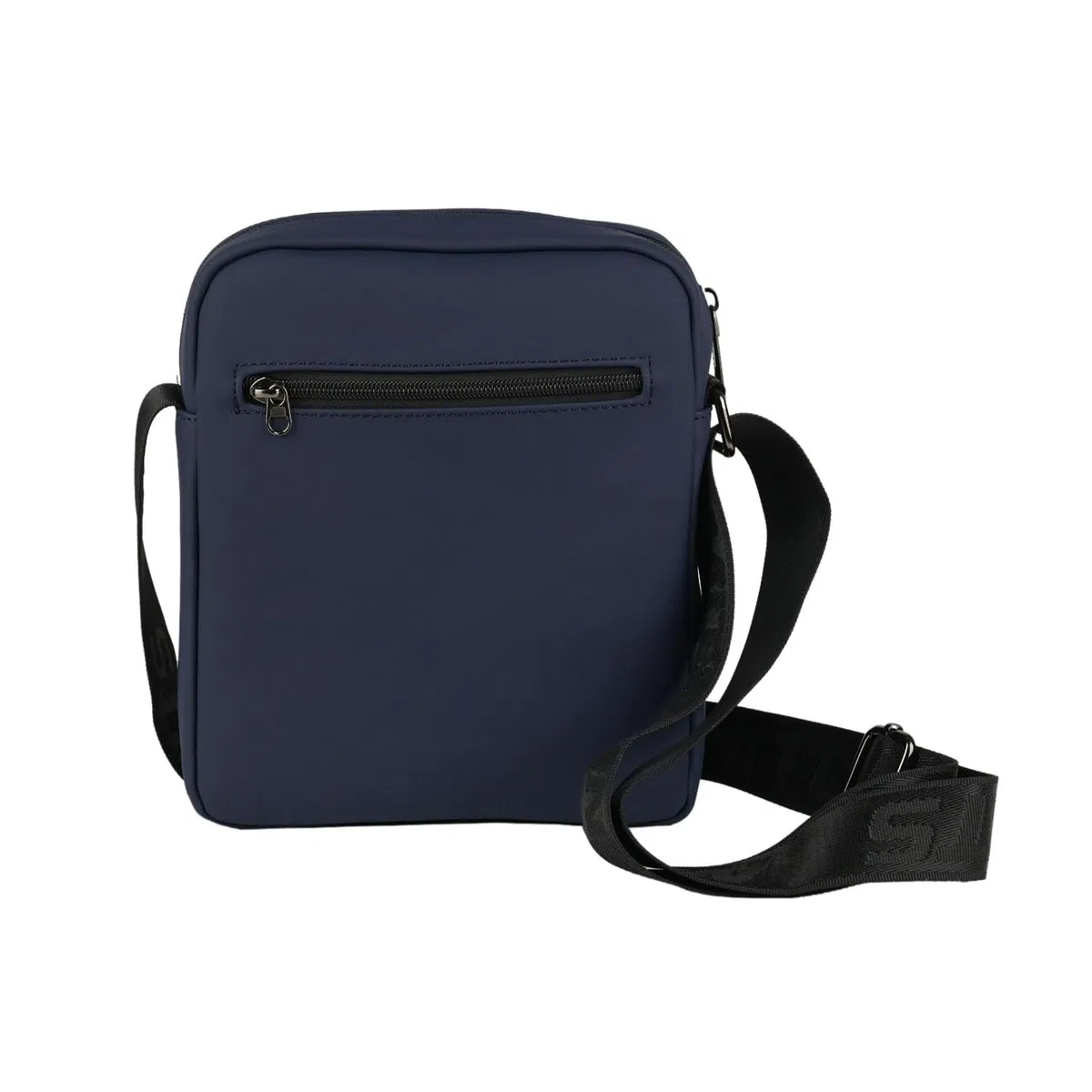 No Limits Borsello Uomo a Tracolla Regolabile, Impermeabile, Effetto Soft-Touch e Fodera Arancione, Multitasche con Zip