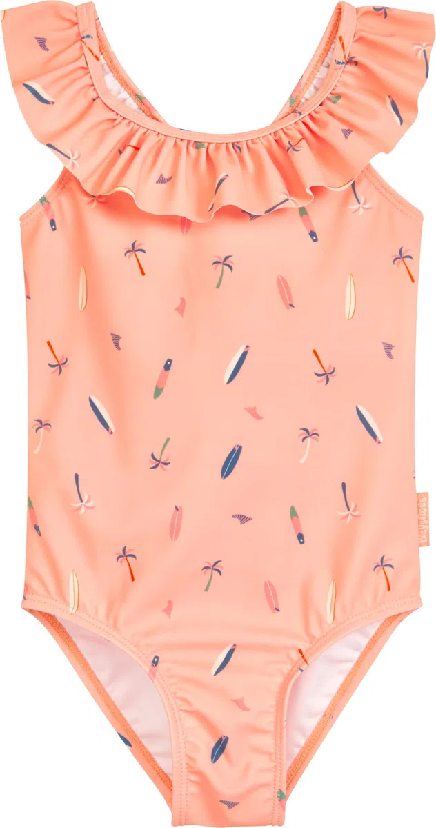 Playshoes Costume da Bagno per Bambina, tavola da Surf Rosa, 86-92