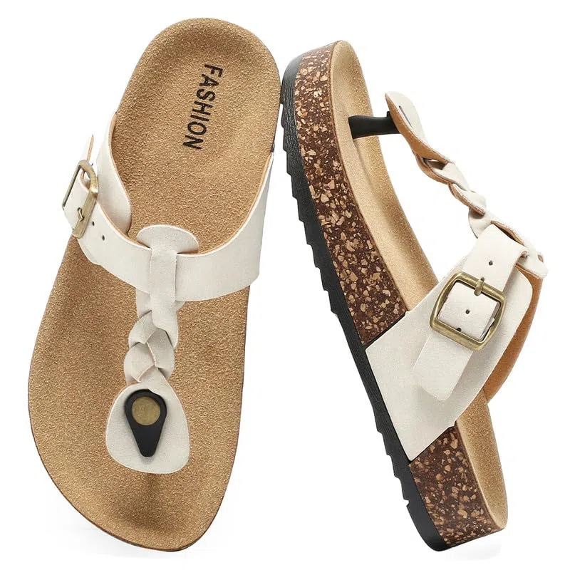 Infradito Bambine, Sandali Estivi Con Suola In Sughero Unisex Bambini, Sandali Flip Flop Bambino Con Fibbia Regolabile, Pantofole Da Bagno Antiscivolo, Pantofole Comode Per Casa
