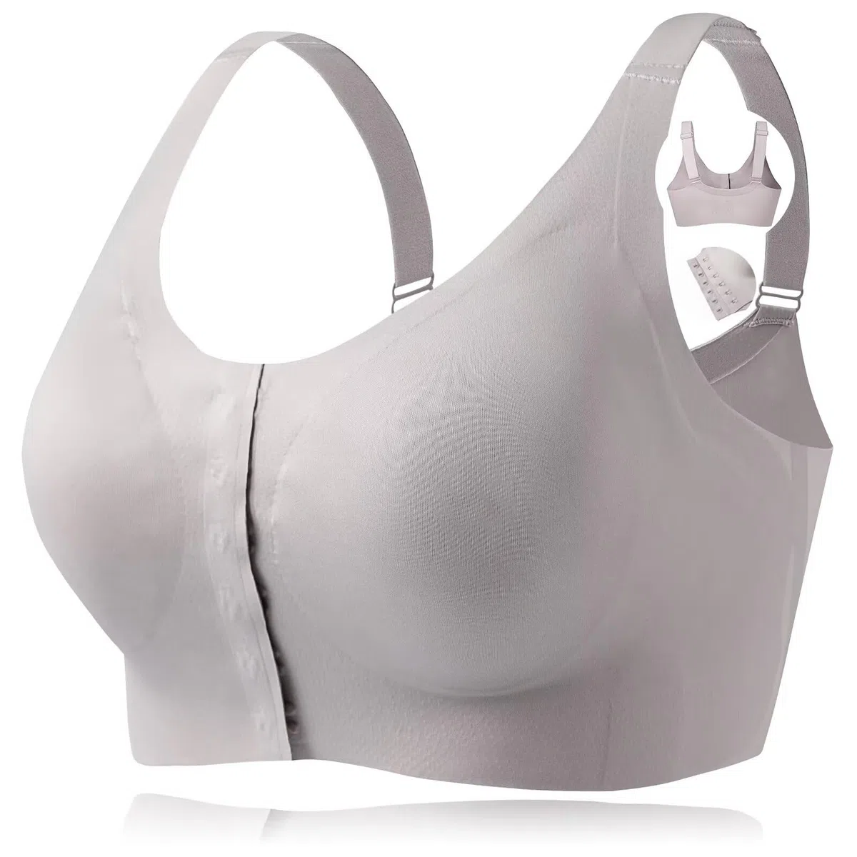 Reggiseno mastectomia chiusura anteriore reggiseno chirurgico senza cuciture con tasca protesi per protesi mammarie forme del seno