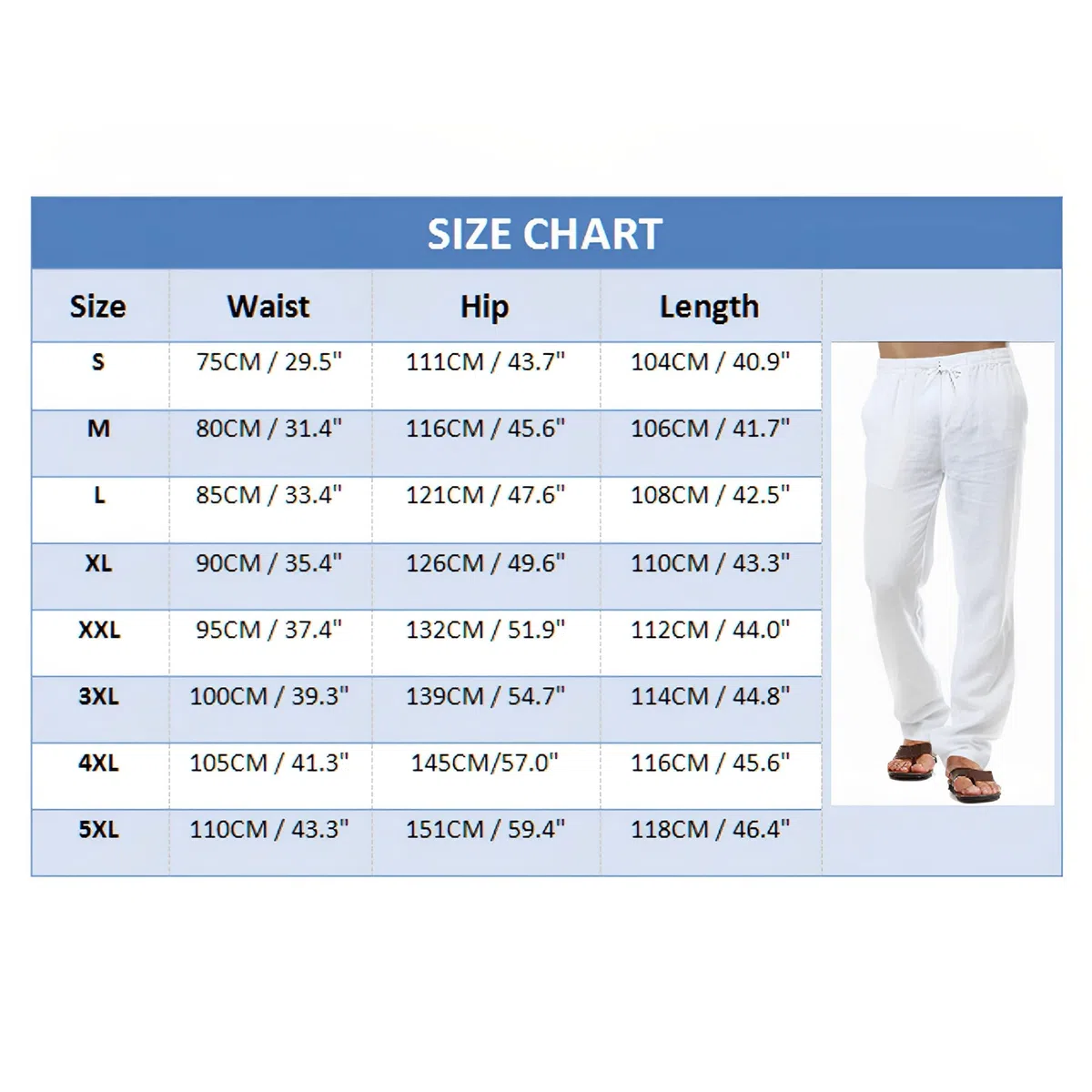 CTU Pantaloni di Lino da Uomo Pantaloni di Cotone Casual da Spiaggia Estivi Pantaloni Leggeri con Coulisse