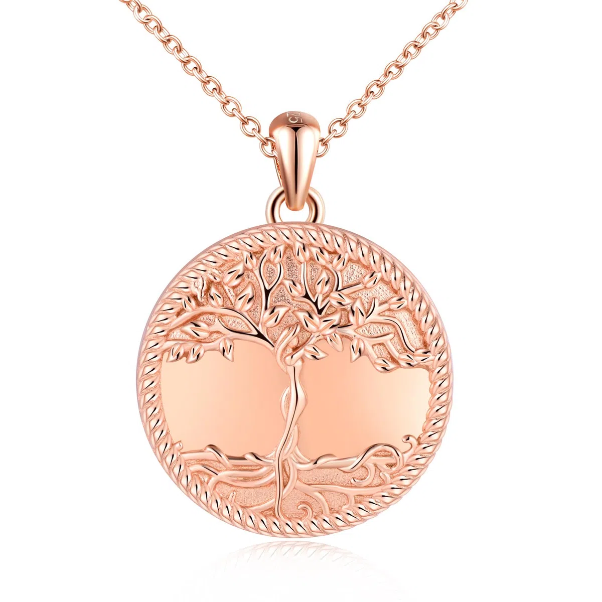 MicLee Collana Ciondoli Foto da Donna in Argento 925 Pendenti Medaglioni de Fotografico Moda Collane Rotonda con Albero della Vita Ciondolo Apribile Argento
