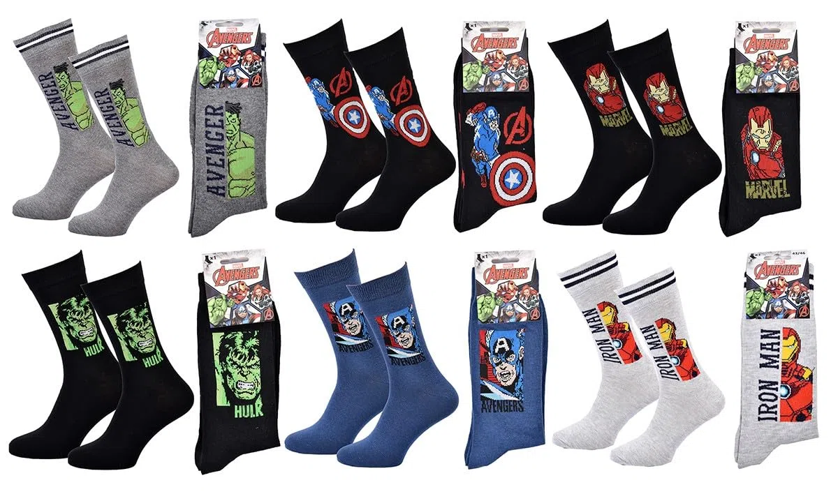 OZABI Calze Pack Uomo MARVEL AVENGERS