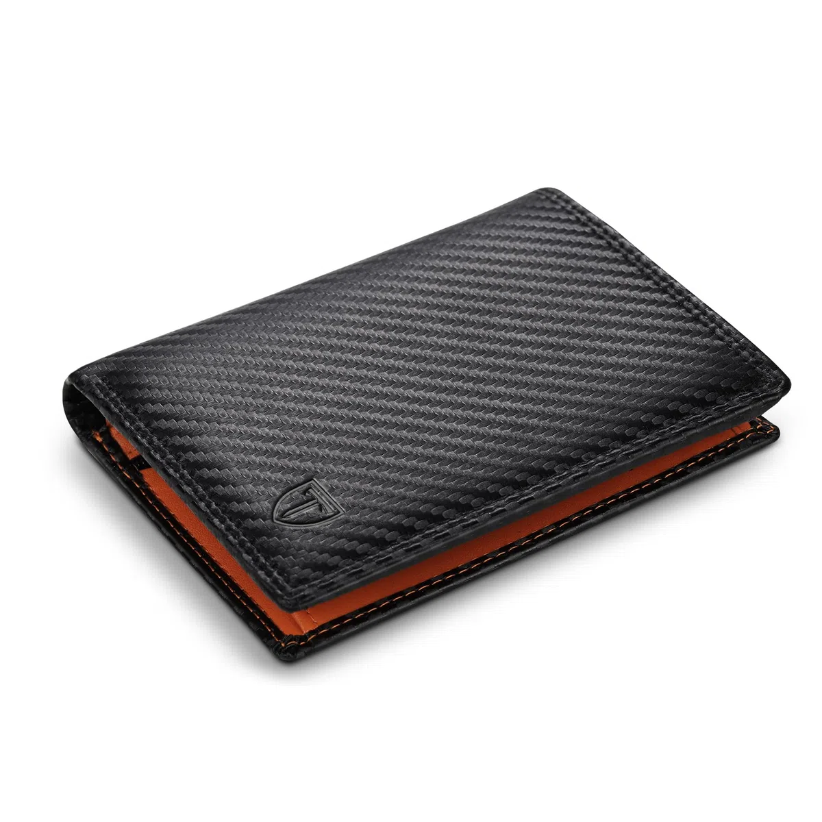 TEEHON Classico Portafoglio Uomo in Vera Pelle Portamonete con Blocco RFID/NFC 13 Porta Carta Credito, 2 Scomparto per banconote, Tasca per Monete con Scatola Regalo- Nero