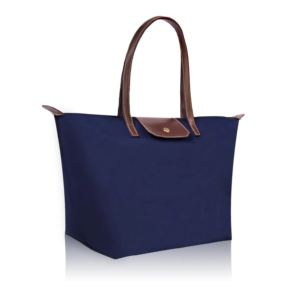 Borsa a tracolla da donna Borsa pieghevole in nylon di grande capacità per le signore Tote Shopping Bag