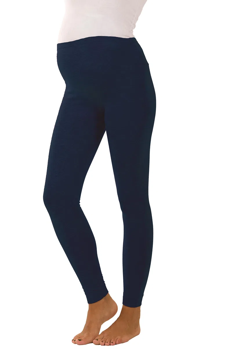 Premamy - Leggings per Premaman, Modello conformato, Cotone bielastico, Pre-Post Parto
