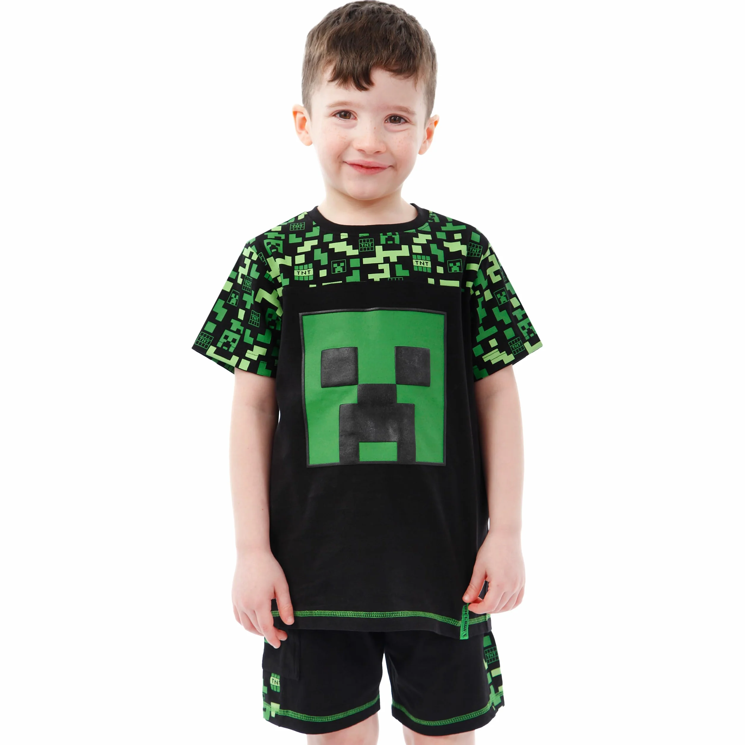 Minecraft Vestito Bambino | Creeper Maglietta Ragazzo | Maglietta E Pantaloncini Ragazzo