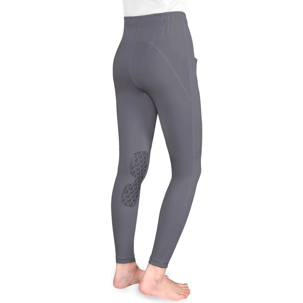 Harrison Howard Pantaloni da equitazione per bambini, con toppa al ginocchio, pantaloni da equitazione