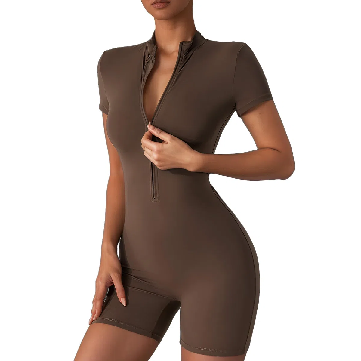 Merlvida Jumpsuit Donna Tuta Intera Corta Sportiva Senza Cuciture Aderente Completo Palestra Elegante Estiva Sexy Bodysuit Outfit Yoga Gym Fitness Workout