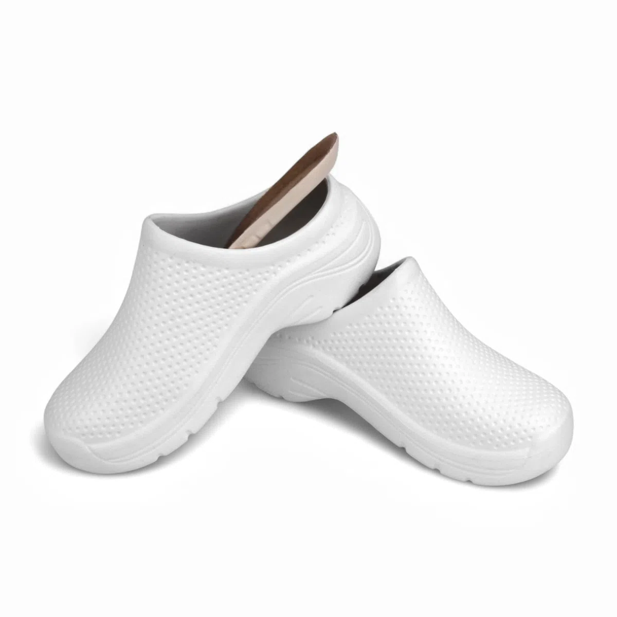 CHILLIFE Zoccoli Sanitari di Lavoro, Ospedale, Giardino, Cucina, Pantofole Donna, Punta Chiusa, Made in Portogallo